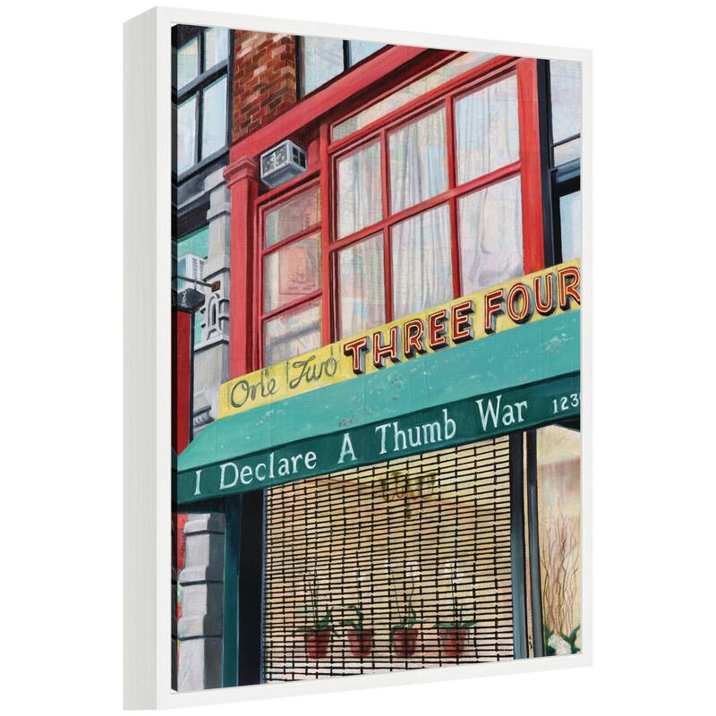 Kate and Laurel One Two Three Four by Krista V. Allenstein Framed Canvas Wall Art Print - 18 x 24