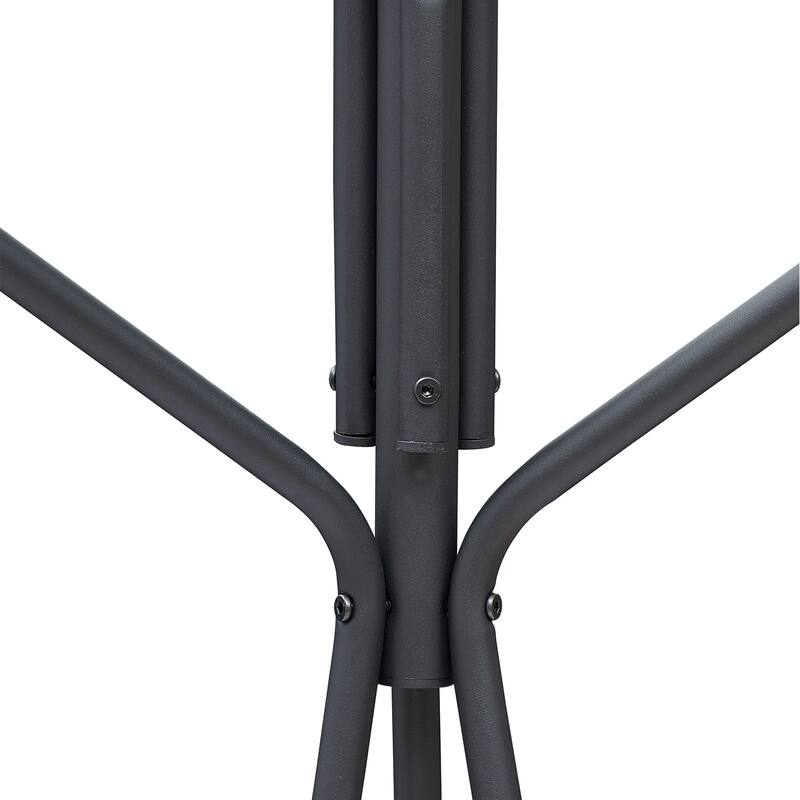 Javlergo Coat Rack, Freestanding Coat Rack with 6 Hooks and one Storage Basket Tree Coat Racks for Bedroom, Hallway