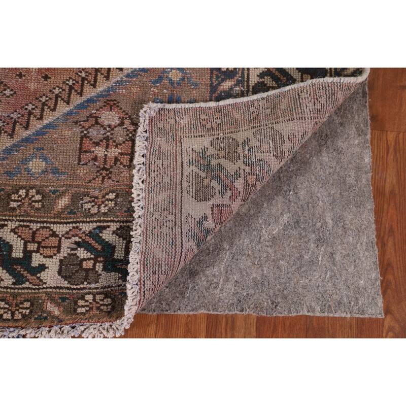 Tribal Distressed Bakhtiari Persian Antique Rug Handmade Wool Carpet - 5'2" x 9'11"
