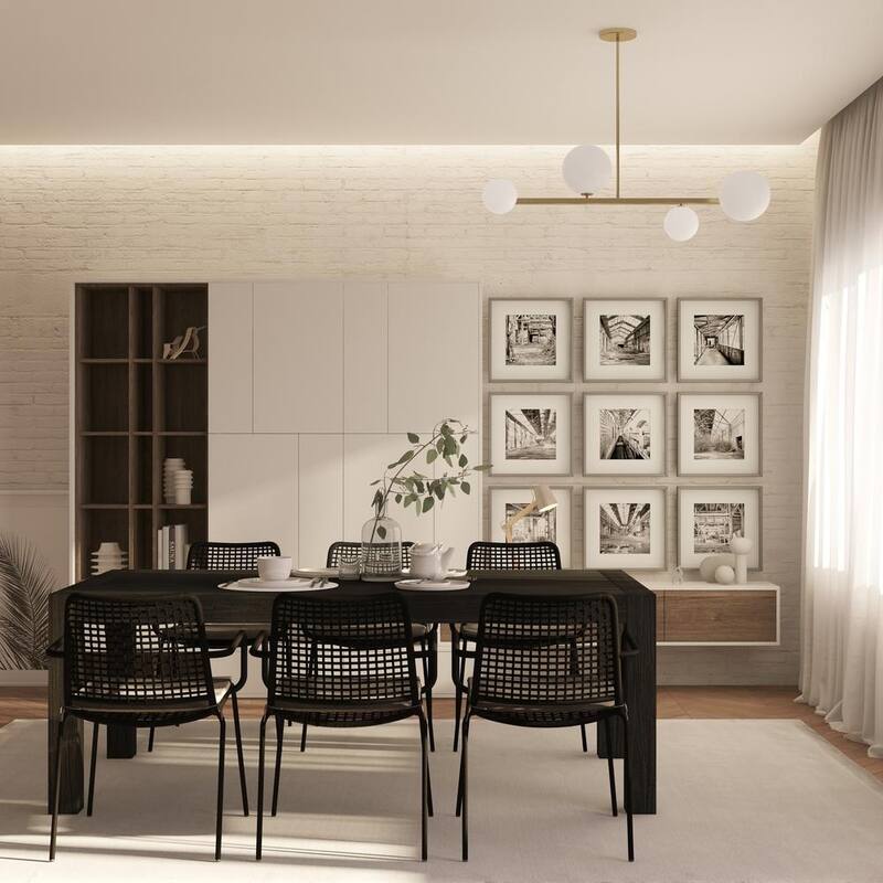 Midtown Concept Weathered Indoor Dining Room Set Dark Grey Kitchen Table with Dark Grey Dining Chairs