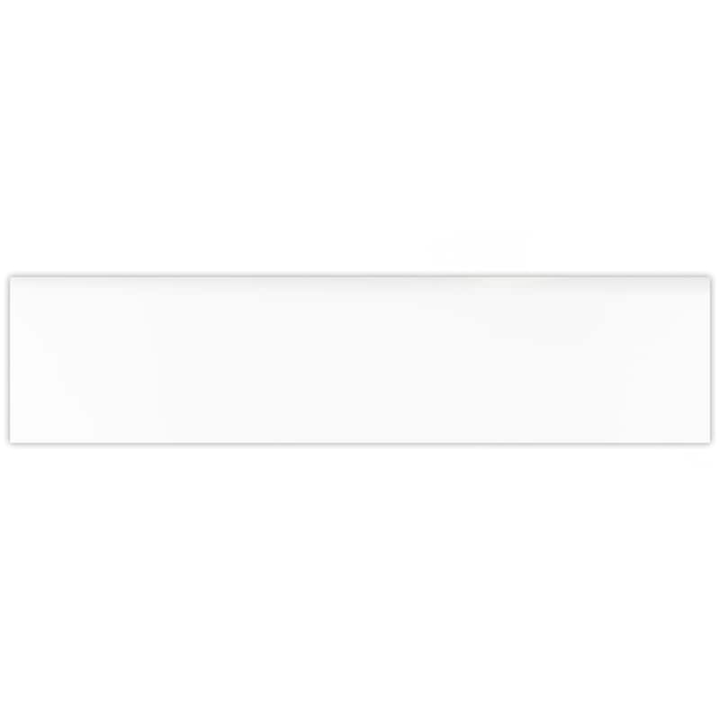 Merola Tile Battiscopa Glossy White 3-1/8" x 13" Ceramic Wall Trim - (1 Tile)