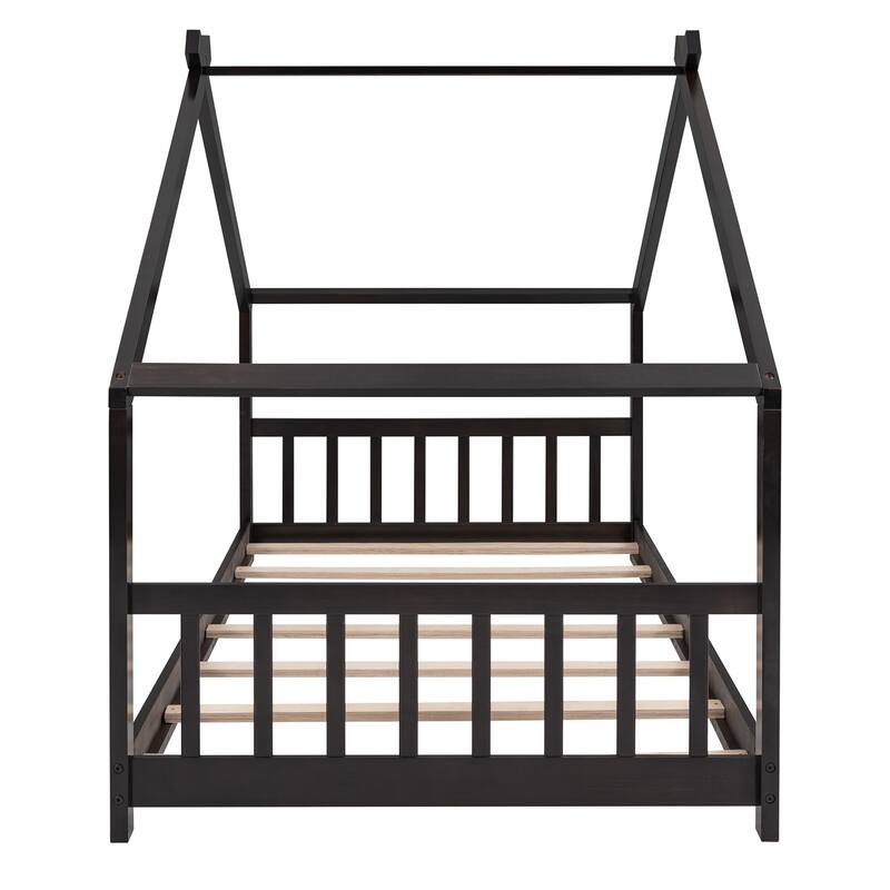 Pine House Platform Bed with Headboard & Footboard