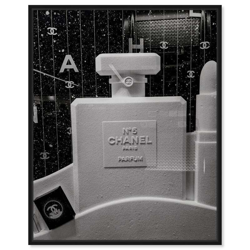 Sculptural Number 5 Canvas by Art Remedy - 30" x 36" - Black