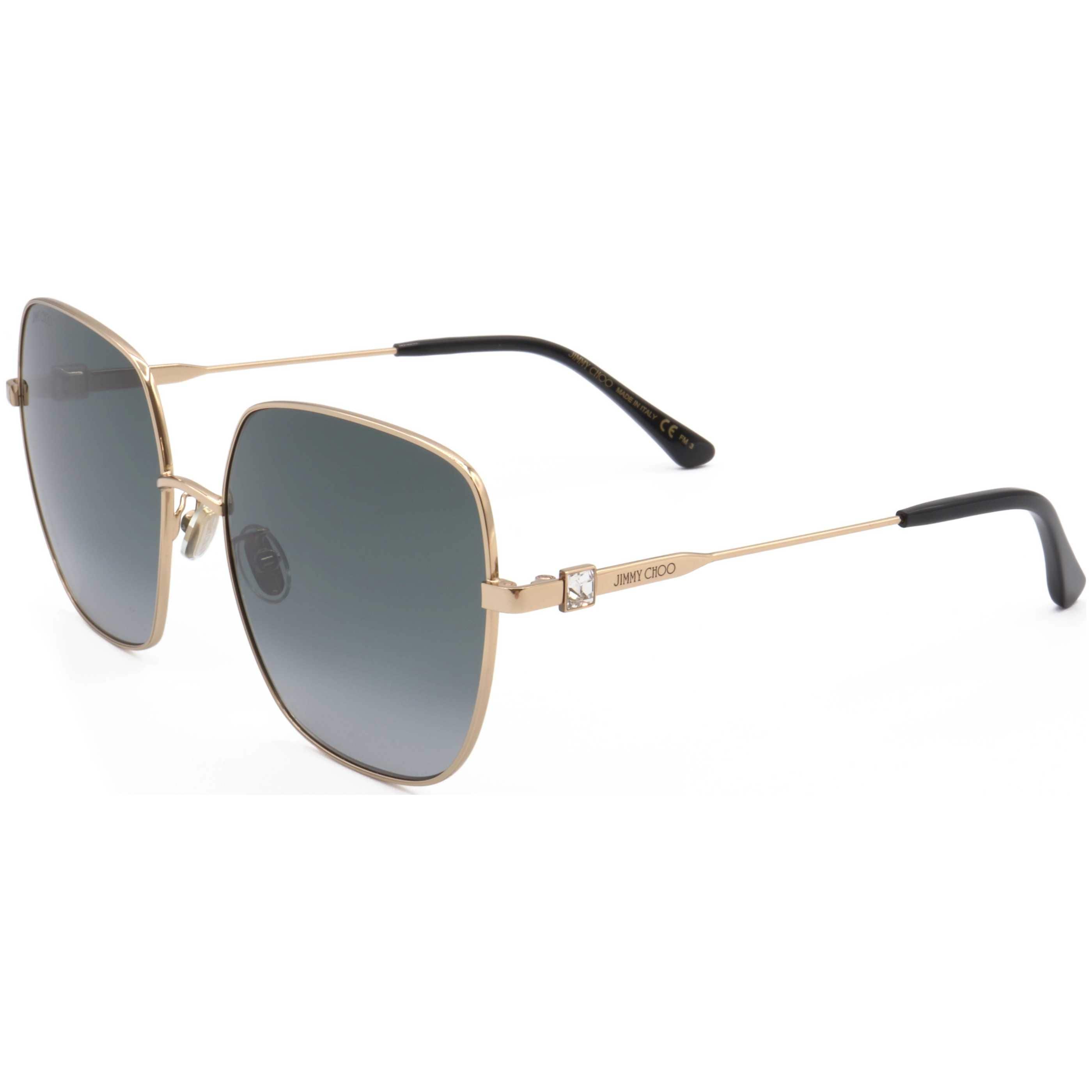 JIMMY CHOO FANNY/G/SK sunglasses gold and grey brand new in case