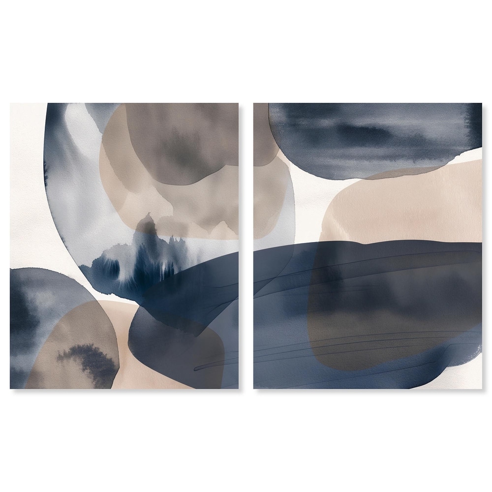 Rust and Noir Canvas Set of 2 by Art Remedy, Gallery Wrapped