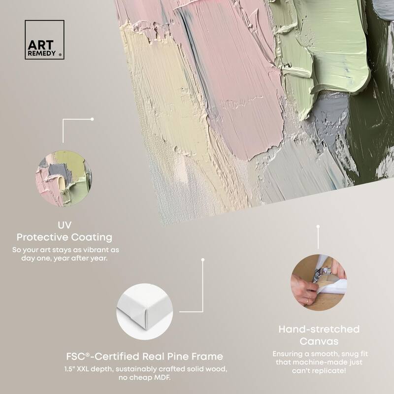 Creamy Contours II Canvas by Art Remedy, Gallery Wrapped