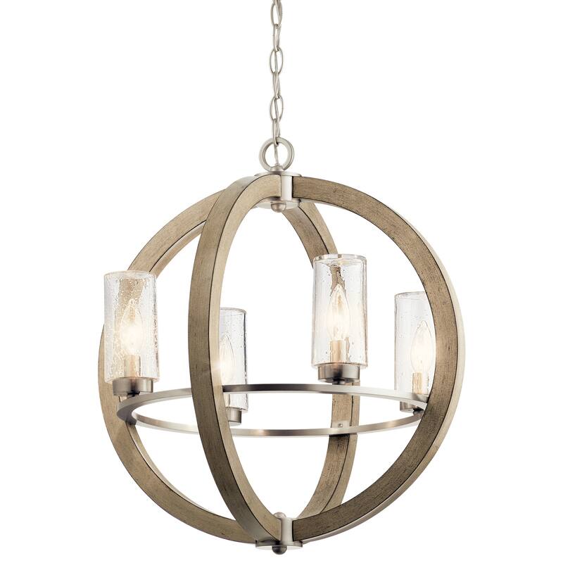 Kichler Grand Bank 4 Light 20" Wide Outdoor Globe Chandelier