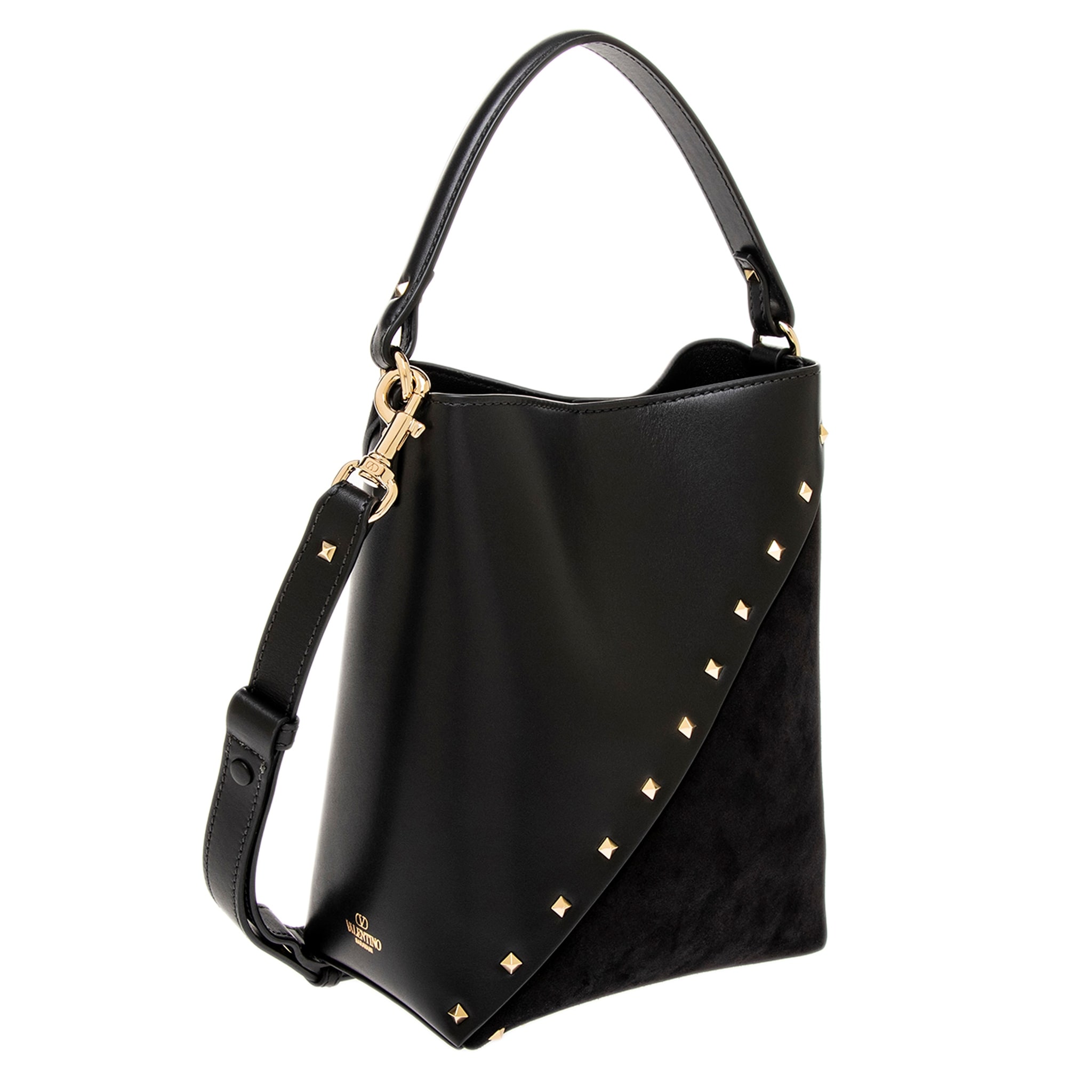スタディベア　VALENTINO Valentino Rockstud Wispy Bucket Bag - Overstock - 42733607