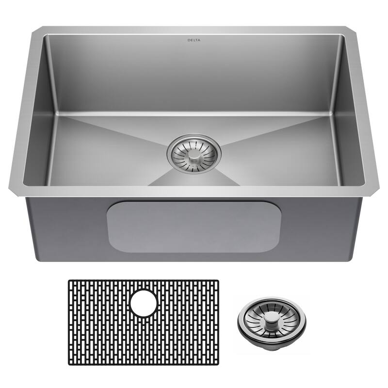 Delta 953034-26S Lenta 26” Undermount 16 Gauge Stainless Steel Single - Stainless Steel