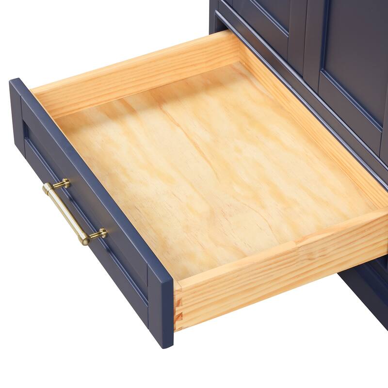 Blossom Copenhagen 36" Bathroom Vanity with Marble Top, Sink & Mirror