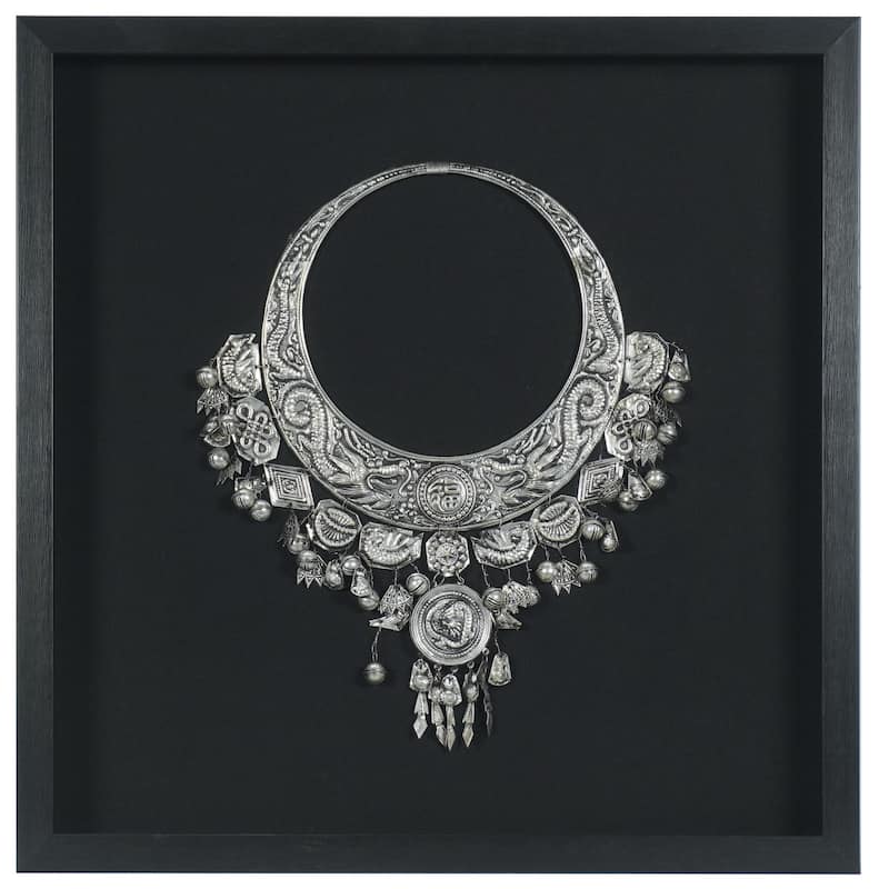 HUJI Tribal Grand Necklace Shadow Box Wall Decor