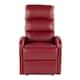 Option Red Faux Leather
