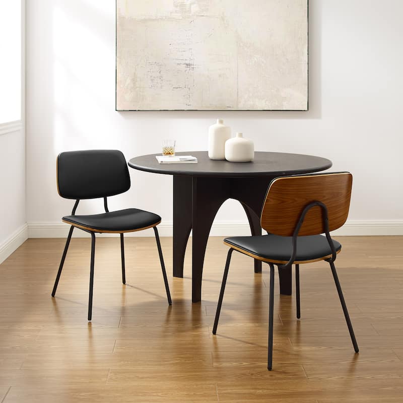 Art Leon Modern Bentwood Accent Chair (Set of 2)