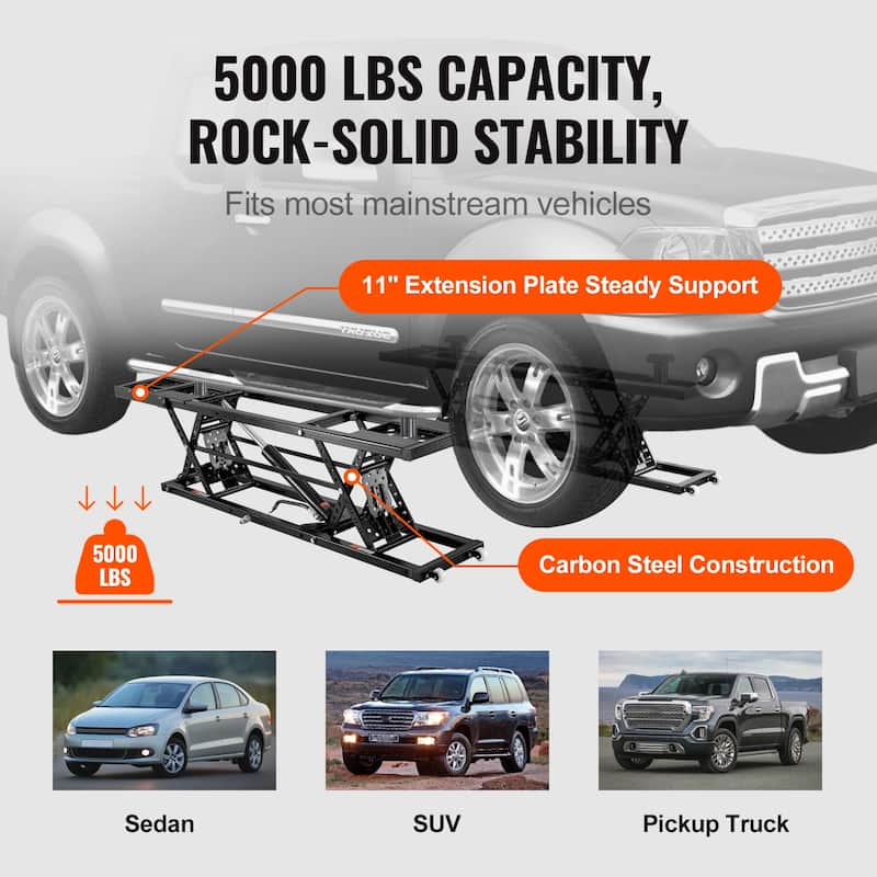 Car Lift with 120V Power Unit, Auto Car Jack Lifts for Home Garage Shop