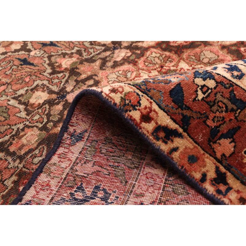 ECARPETGALLERY Hand-knotted Anatolian Vintage Dark Copper Wool Rug - 4'8 x 6'5