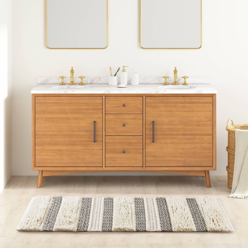 INK+IVY Asher Woven Texture Stripe Bath Rug