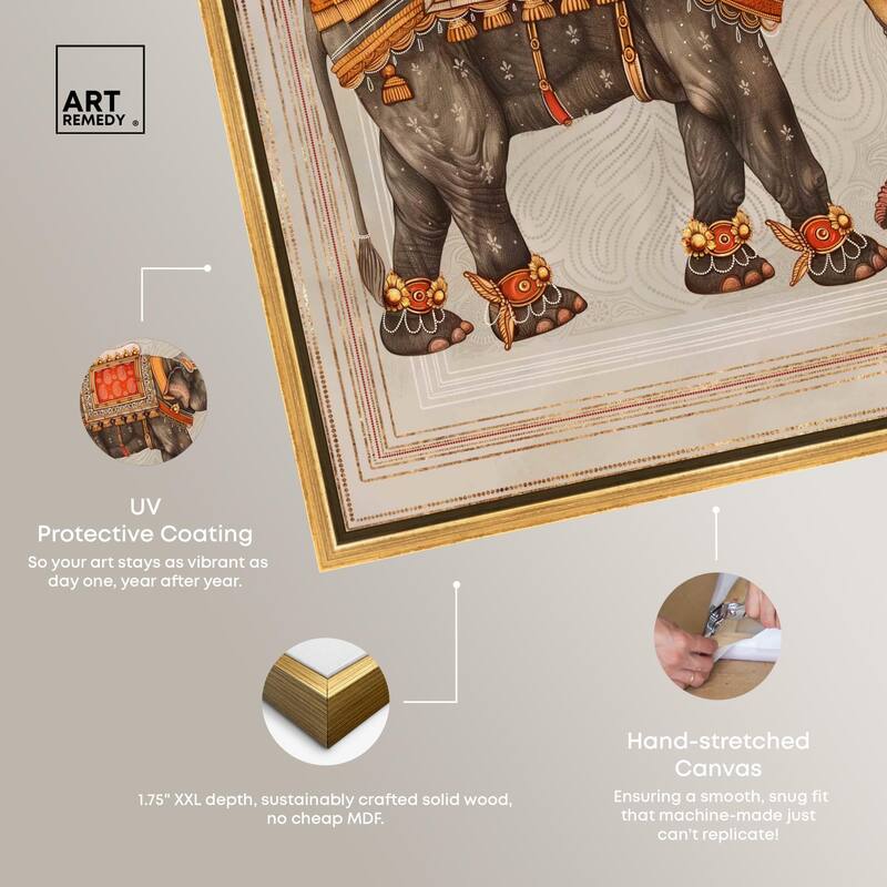 Elephant Queen Canvas by Art Remedy