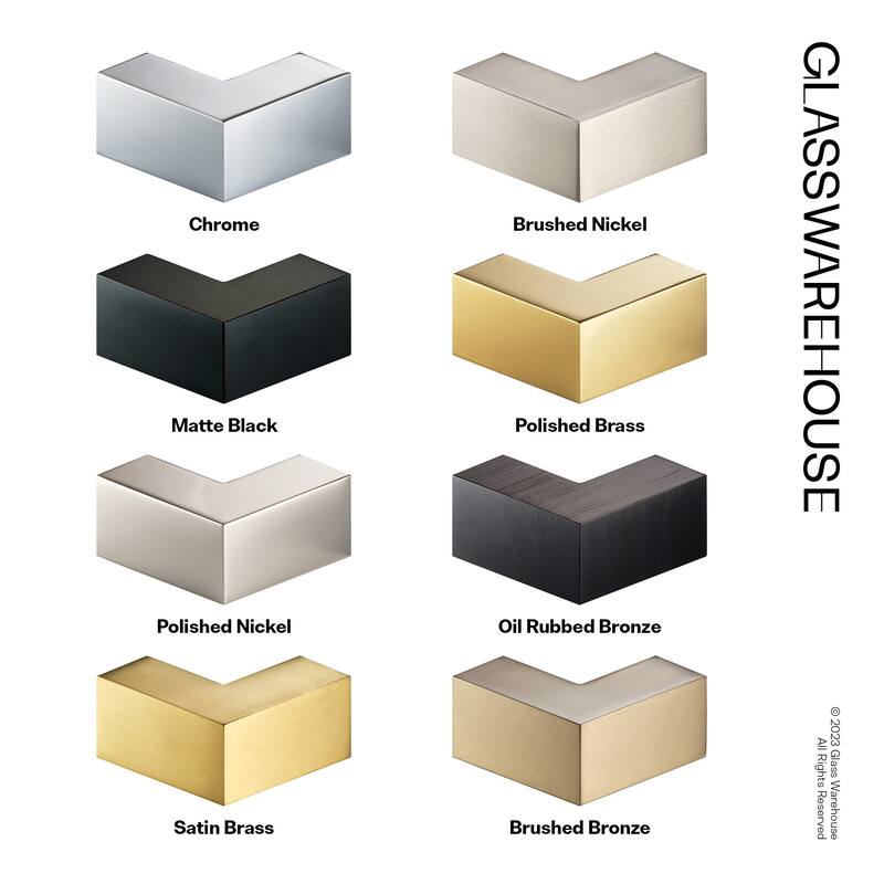 Glass Warehouse 78" x 62.75" Frameless Towel Bar Shower Door - Wall Hinge