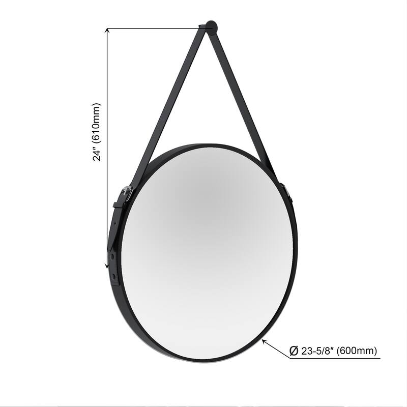 Goodrich 36" High Sling Mirror - Round 24" Diameter