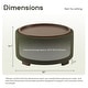 preview thumbnail 22 of 51, Huimo Modern round wooden tray Ottoman with Storage