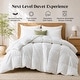 preview thumbnail 31 of 77, All Season Lightweight & Medium Weight White Goose Feather Down Comforter Duvet Insert California King - Medium Weight White