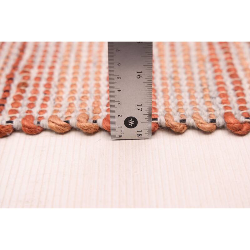 ECARPETGALLERY Braid weave Sienna Dark Copper Rug - 5'3 x 7'6