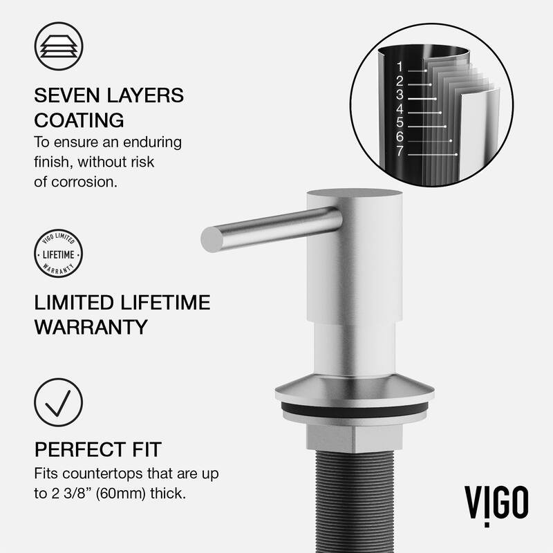 VIGO Greenwich 18" H Single Handle Pull-Down Sprayer Kitchen Faucet