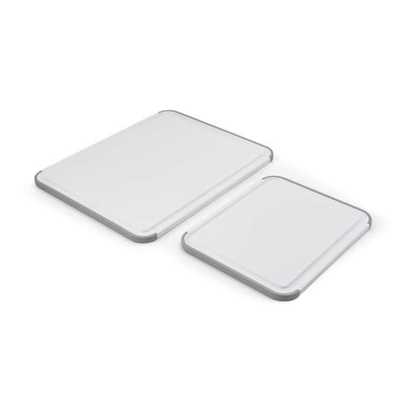 KitchenAid Classic 2 Piece Plastic Cutting Board, Set of 2, White - Set of 2