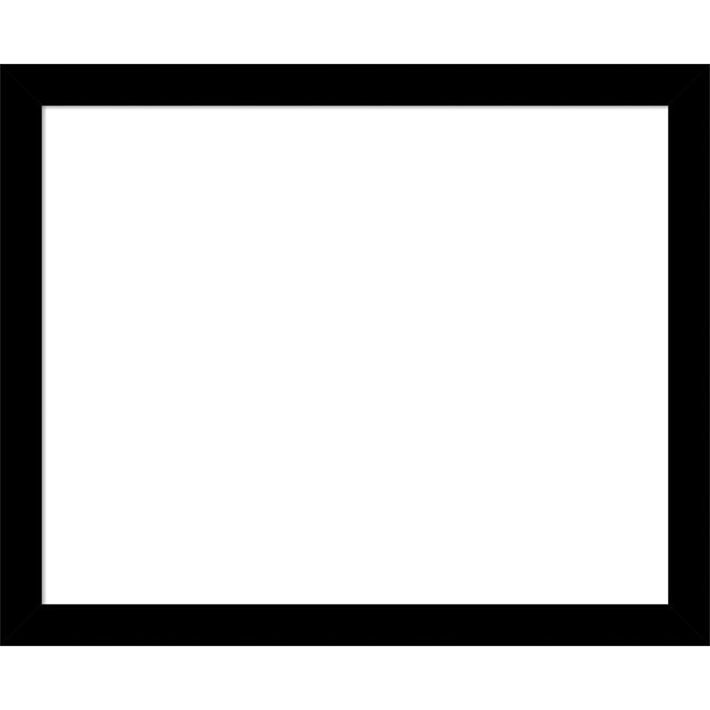 Amanti Art Basic Black Narrow Framed Dry Erase Magnetic Board