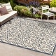 preview thumbnail 4 of 161, JONATHAN Y Ourika Vintage Filigree Textured Weave Indoor/Outdoor Area Rug