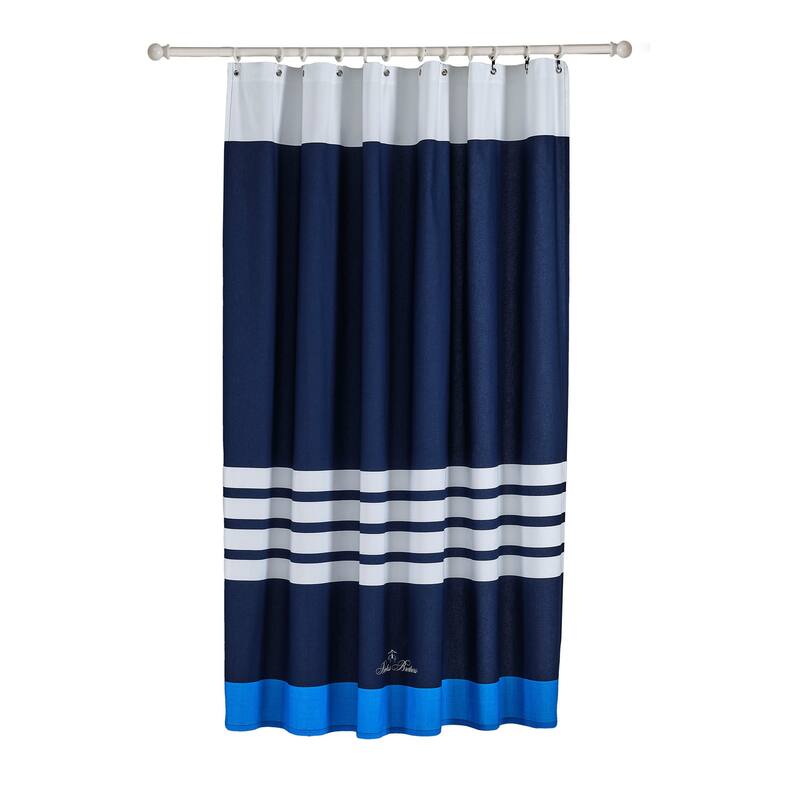 Brooks Brothers Nautical Blanket Stripe Shower Curtain - Navy
