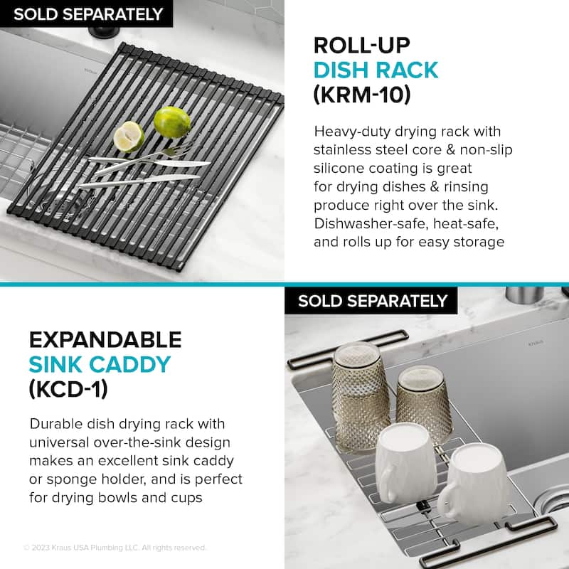 KRAUS Fairlane Undermount 18 Gauge Stainless Steel Kitchen Sink