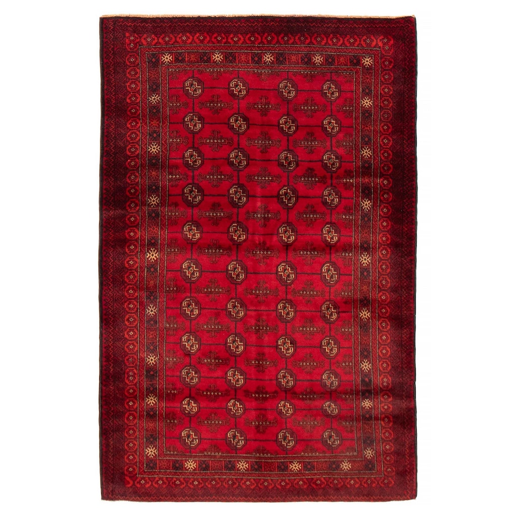 Teimani Red Rug 4'0" x 6'0" - 4'0 x 6'0
