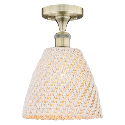 Innovations Lighting 616-1F-12-9 Bristol Natural Semi-Flush Bristol