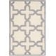 preview thumbnail 71 of 183, SAFAVIEH Handmade Cambridge Trudie Geometric Wool Rug 2'6" x 4' - Ivory/Silver - Rectangle
