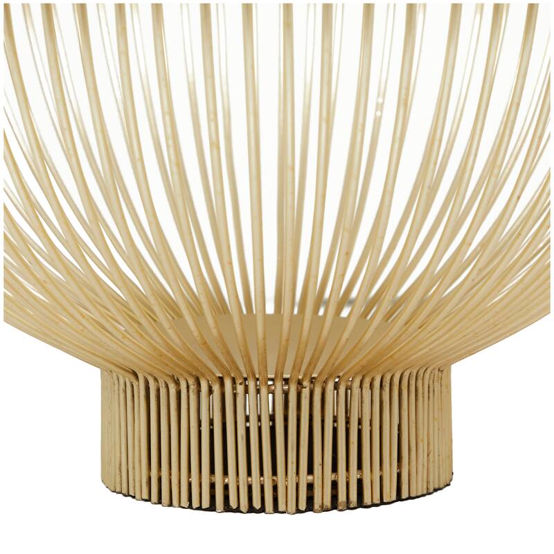 Gold Metal Caged Style Decorative Decorative Bowl (Set of 2)