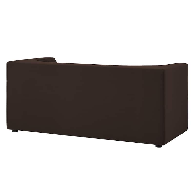 Hilda 67" Curved Back Performance Velvet Loveseat