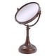preview thumbnail 16 of 15, Allied Brass Height Adjustable 8 Inch Vanity Top Make-Up Mirror 3X Magnification