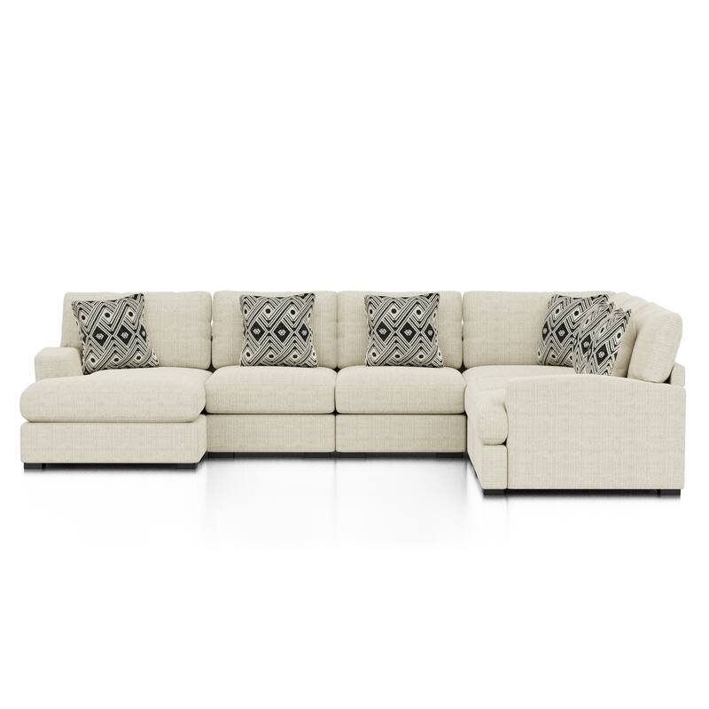 Kintra Modern Chenille Upholstered Modular Sectional by Furniture of America