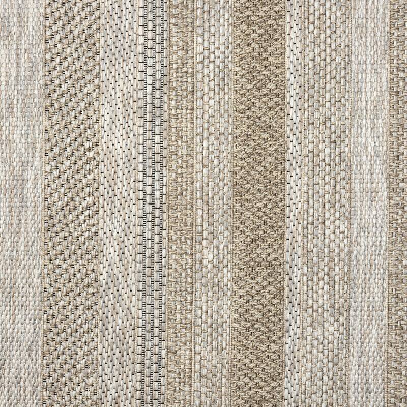 Sevita Octavia Transitional Striped Brown Indoor/Outdoor Area Rug