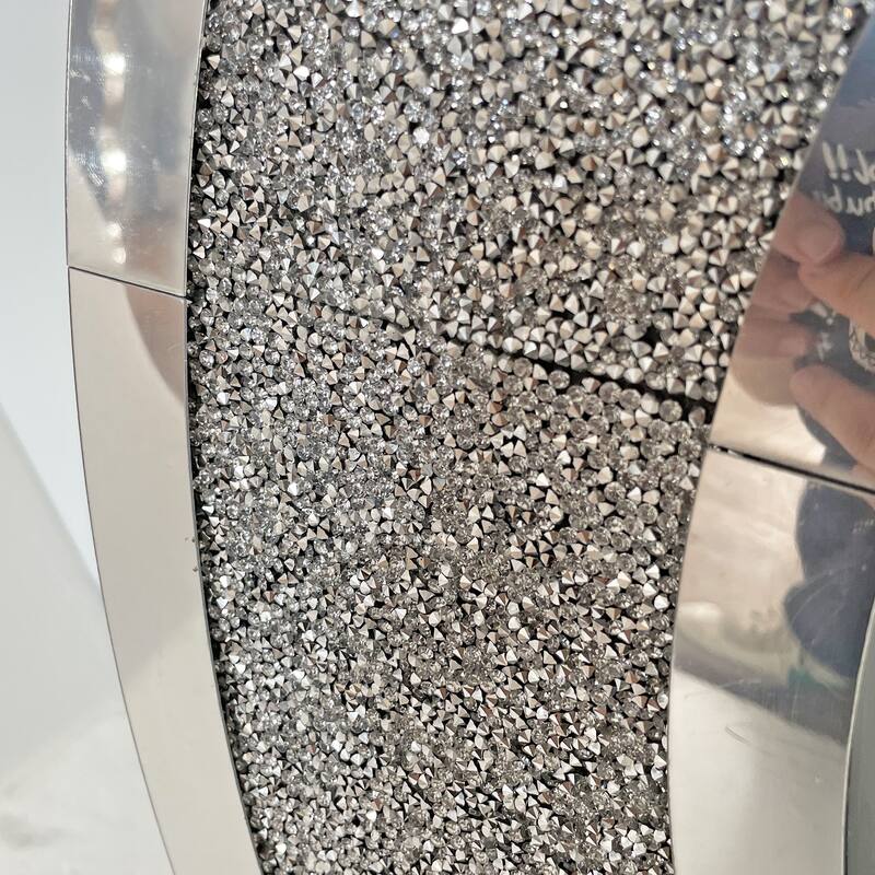 O-Shaped Handicrafts Mirror Console Table for Living Room