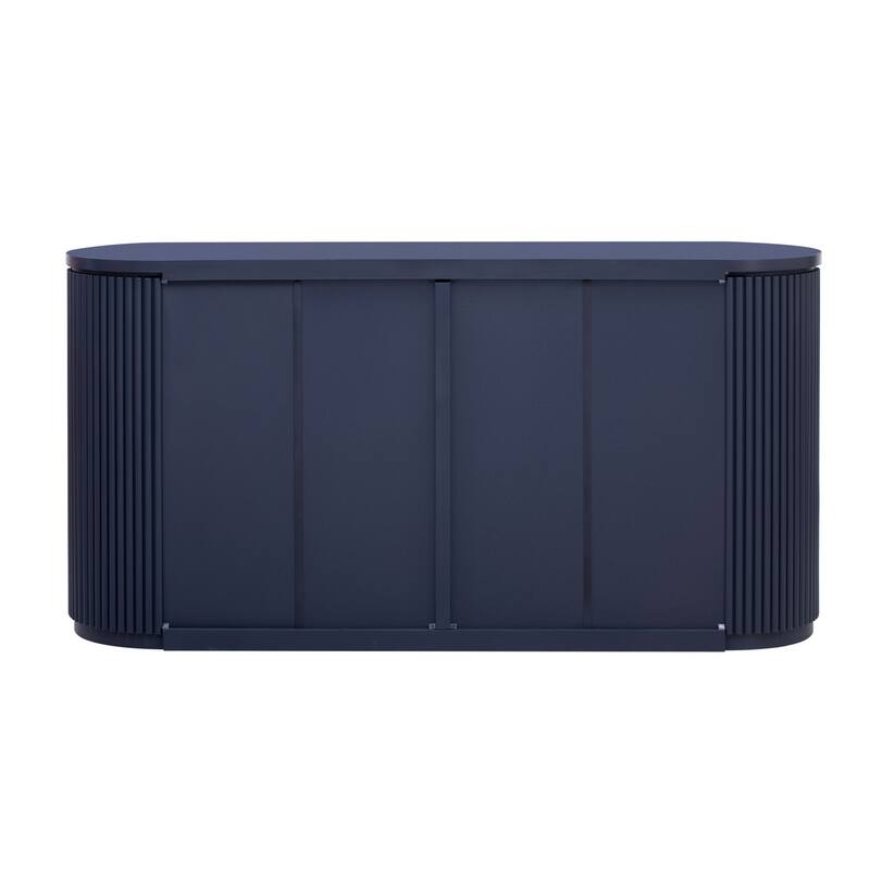 Vertical Striped Door Storage Cabinet