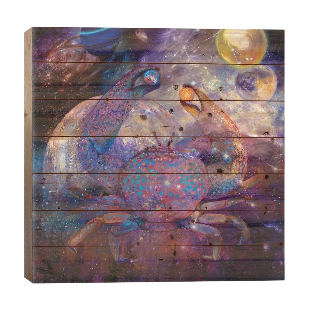 Mercury Rising Print On Wood by Iris Scott - Multi-Color