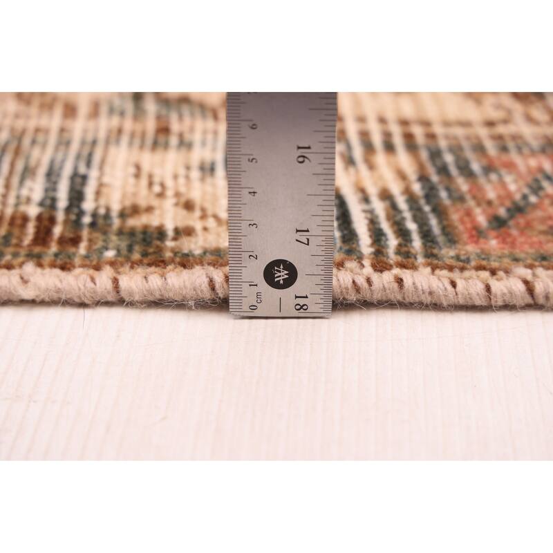 ECARPETGALLERY Hand-knotted Antalya Vintage Brown Wool Rug - 3'5 x 9'6