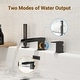preview thumbnail 19 of 23, Bathtub Filler Faucet with Sprayer, Double-Handle Deck-Mount Roman Tub Faucet with Handshower, Pressure Balanced Valve Included