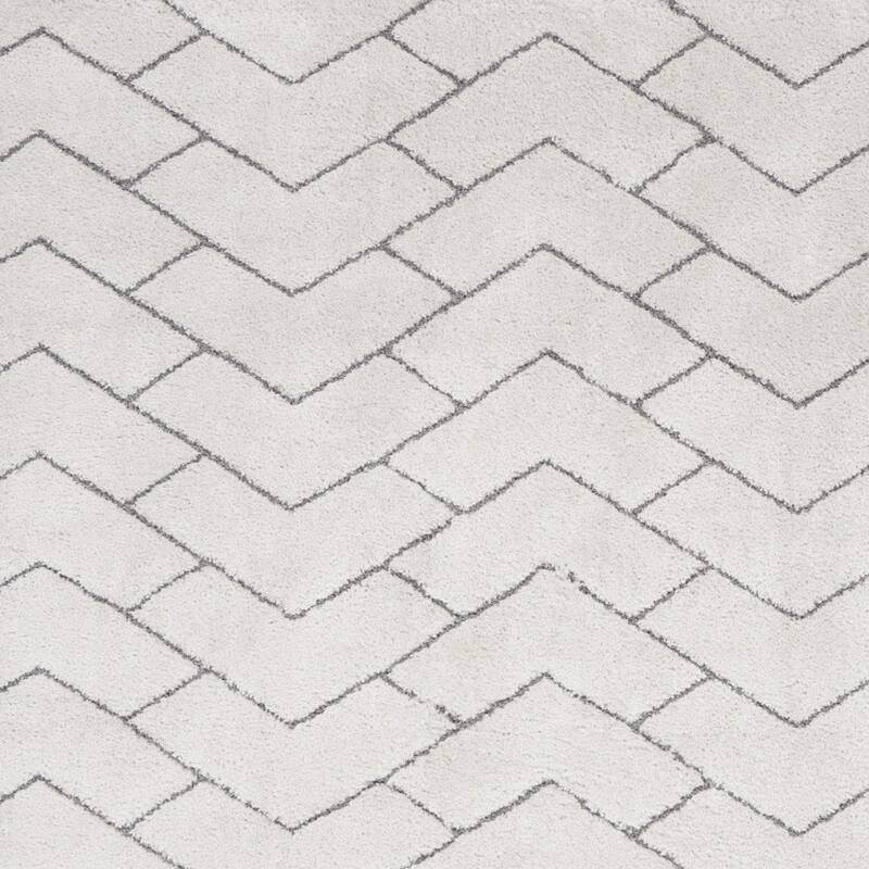 Hoxi Power Loomed Modern Stain Resistant Soft Area Rug By HomeRoots - 118' X '94' X '1.58