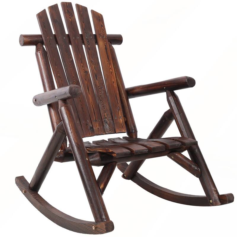 Durable Wooden Porch Rocker Chair for Outside