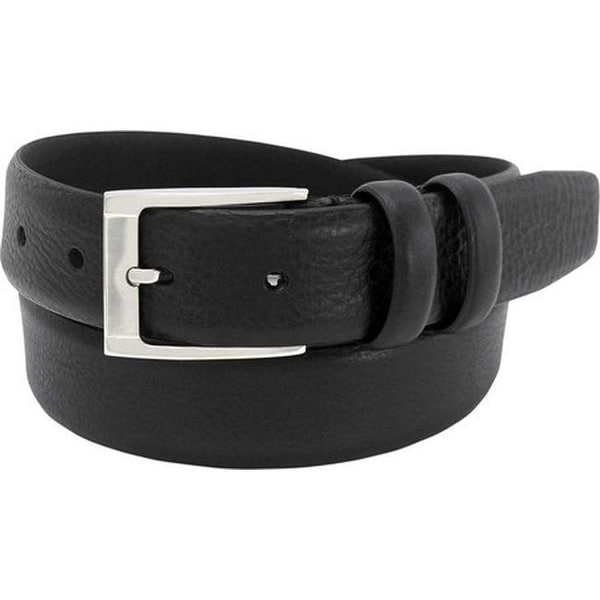 Shop Florsheim Men&#39;s Full Grain Italian Leather Belt Black Full Grain Leather - Overstock - 25698400