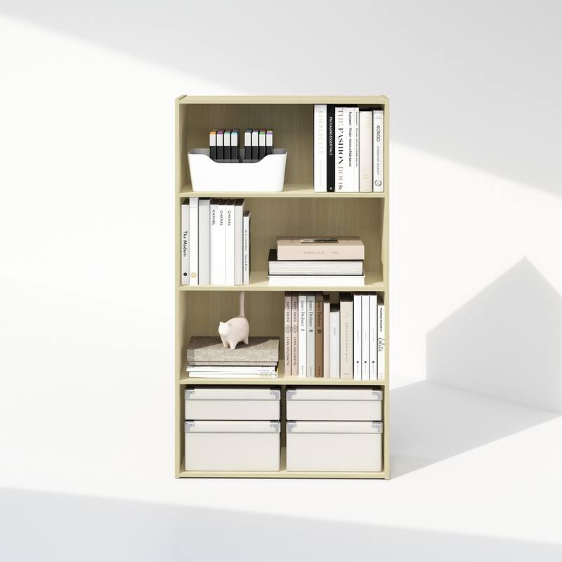 Furinno Simple Open Shelf, Bookcases, 4-Tier