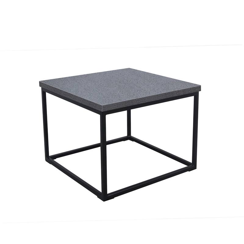 Casual Elements Grey Concrete/Resin Square Coffee Table